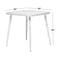 White Aluminum Farmhouse Outdoor Dining Table, 30" x 30" x 30"
